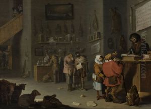 Satire on Litigious Farmers by Cornelis Saftleven