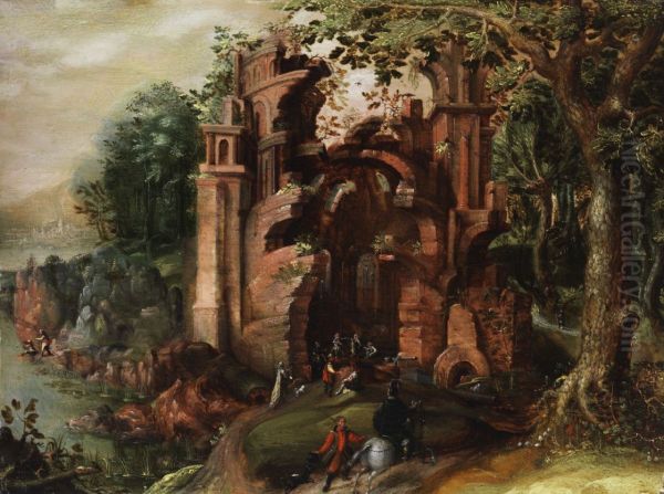 Ruin in a forest - view 1
