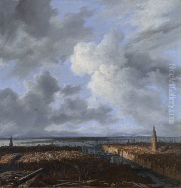 A Panoramic View of Amsterdam looking towards the IJ - view 1