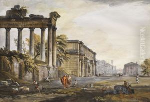 Capriccio mit Ruinenarchitektur