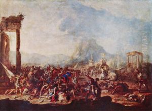 Schlachtenbild by Johann Heinrich Schonfeld