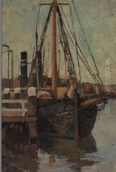 Landing-stage with boats - view 1