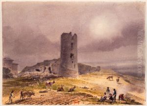 The First Castle of Thuret by Louis Marie Baptiste Atthalin
