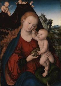 Madonna and Child with Grapes