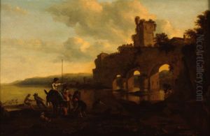 River Landscape by Nicolaes Pieterszoon Berchem