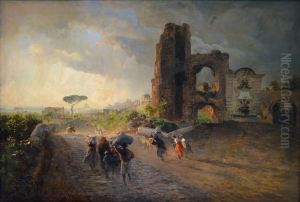 Paysage romain by Oswald Achenbach