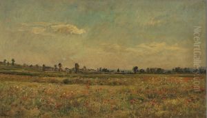 Field of Poppies by Charles-Francois Daubigny