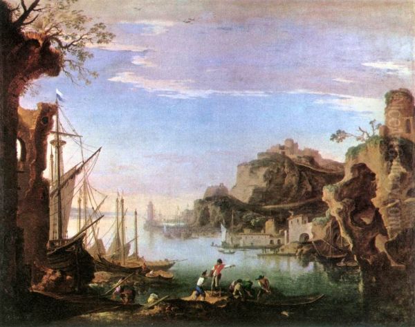 Harbour with Ruins - view 1
