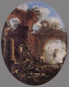 A Friar Tempted by Demons by Salvator Rosa