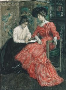 Mrs. F. Luis Mora and Her Sister