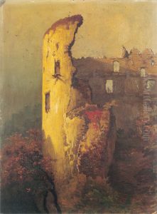 Ruiny baszty zamkowej w Ojcowie. by Wojciech Gerson