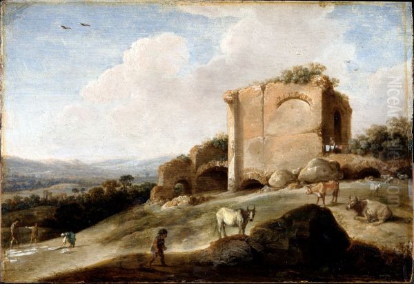 Landscape with a Roman Ruin - view 1