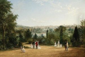 View Of Melbourne From Teh Botanical Gardens by James Howe Carse
