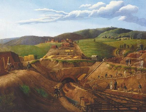 Frankische Landschaft mit Kirchdorf - view 1