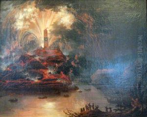 Fireworks during the Journey of Catherine II of Russia to Crimea