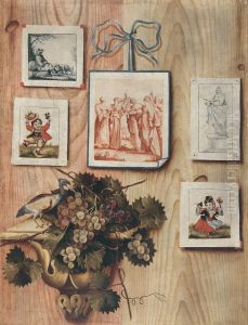 Trompe-l'oeil with Stuck Drawings and Engravings by Antonio Mara