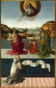 Le Christ et la Vierge intercedant en faveur de l'humanite