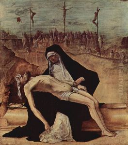 Predellatafel mit Szenen der Passion Christi, Szene: Pieta