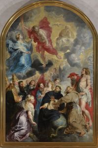 The Saints Preserving the World from the Wrath of Christ by (studio of) Rubens, Peter Paul