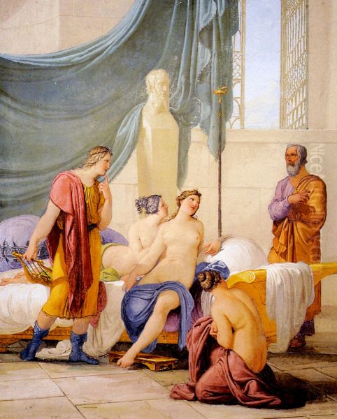 Francesco Hayez,Socrate scopre Alcibiade in un bordello. - view 1