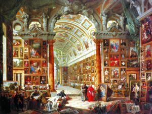 Interior of a Picture Gallery with the Collection of Cardinal Silvio Valenti Gonzaga