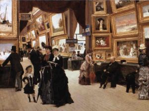 A Corner of the Salon in 1880 by Edouard Dantan