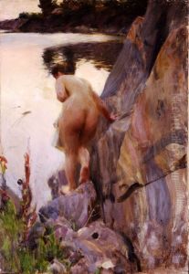 Summer bath by Anders Zorn