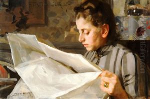 Emma Zorn, reading by Anders Zorn