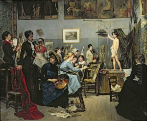 In the Studio by Marie Bashkirtseva