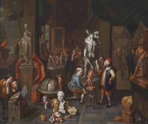 In the Studio of the Sculptor by Balthasar Van Den Bossche