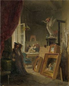 The history painter by Carl Spitzweg