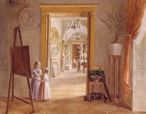 Kunstlerwerkstatt (Maleratelier) by Matthaus Kern