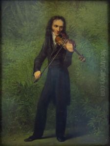 The violinist Niccolo Paganini by Georg Friedrich Kersting