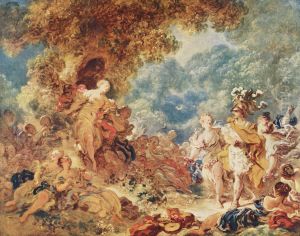 Renaud dans les jardins d'Armide by Jean-Honore Fragonard