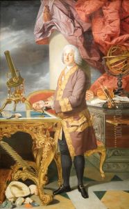 Herzog Franz Stephan I. von Lothringen (1708-1765), in ganzer Figur by Johann Zoffany