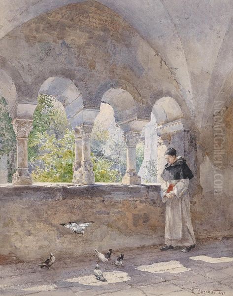 Cloister in Cistercian Millstadt Abbey - view 1