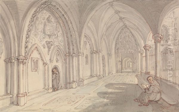 The Cloisters of a Monastery - view 1