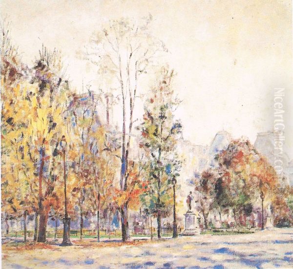 The Tuileries in Autumn - view 1