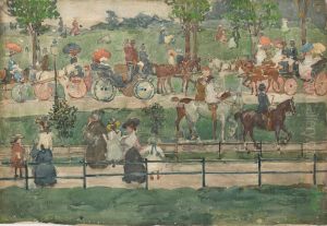 Central Park, 1900 by Maurice Prendergast