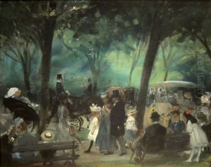The Drive, Central Park by William James Glackens