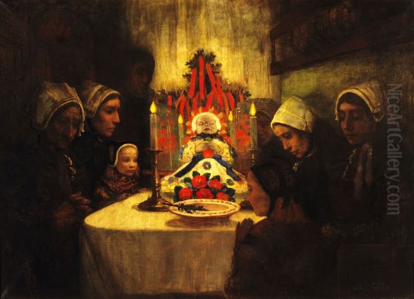 Ouessant People Mourning a Dead Child - view 1
