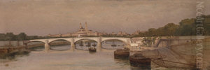 On the Banks of the Seine, Looking towards the Trocadero On the Banks of the Seine, Looking towards the Trocadero