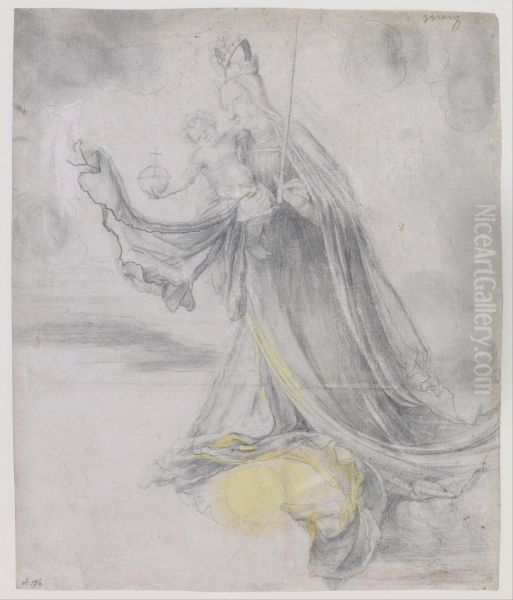 Virgin and Child in the Clouds - view 1