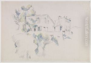 View of the Chateau Noir by Paul Cezanne