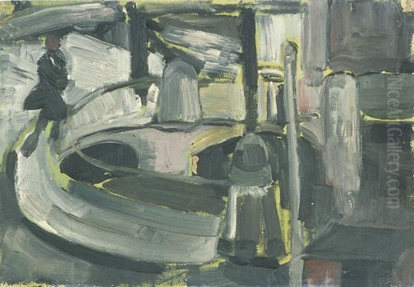 Figure on the Blauwpoortsbridge - view 1