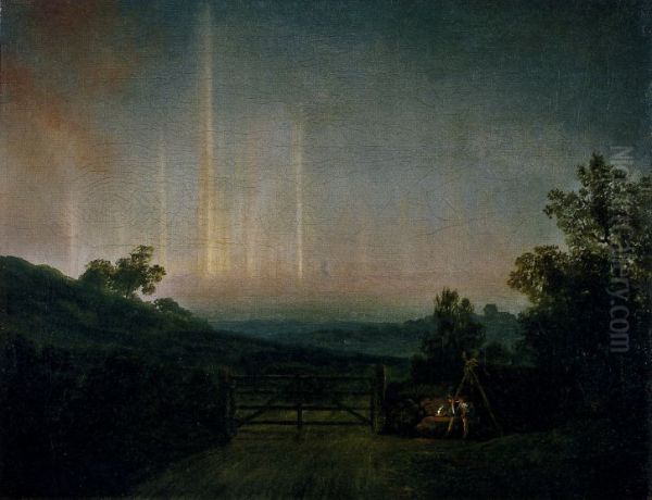 Landscape with Northern Lights - view 1