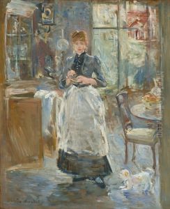 Im Dining Room by Berthe Morisot