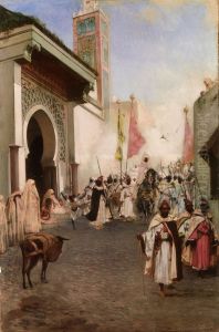 Le pacha de Tanger pres de la grande mosquee by Jean-Joseph Benjamin-Constant
