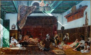 Harem in Morocco by Jean-Joseph Benjamin-Constant