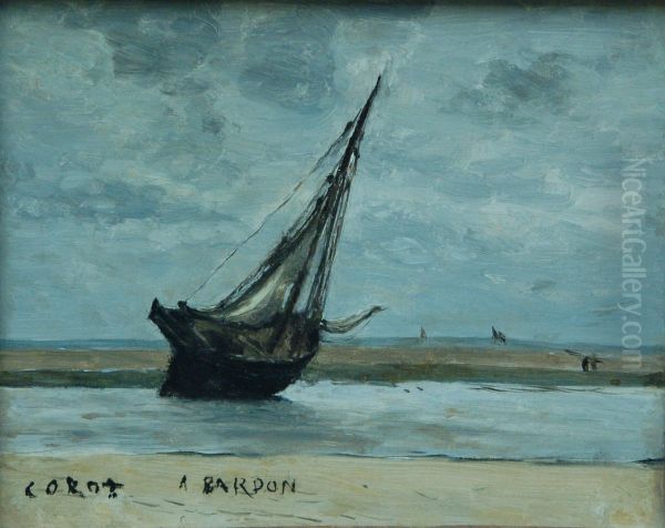 Trouville, bateau echoue - view 1